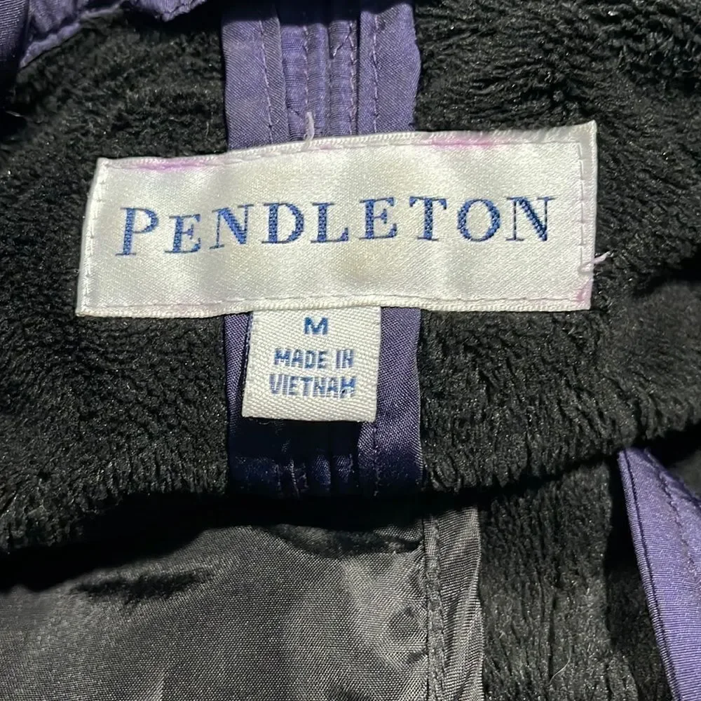 𝅺Pendleton Purple Fleece Lined Quilted Jacket Sz M